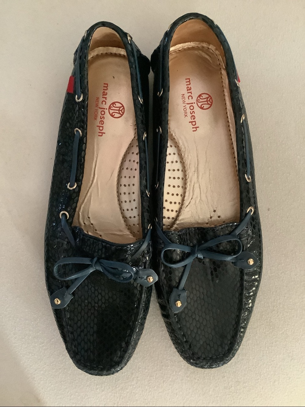 Marc Joseph New York Cypress Hill Shoe Snake-Embossed Leather Loafer - Picture 6 of 10
